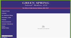 Desktop Screenshot of greenspringmed.com