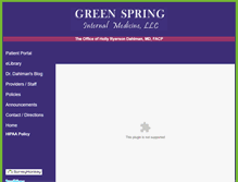 Tablet Screenshot of greenspringmed.com